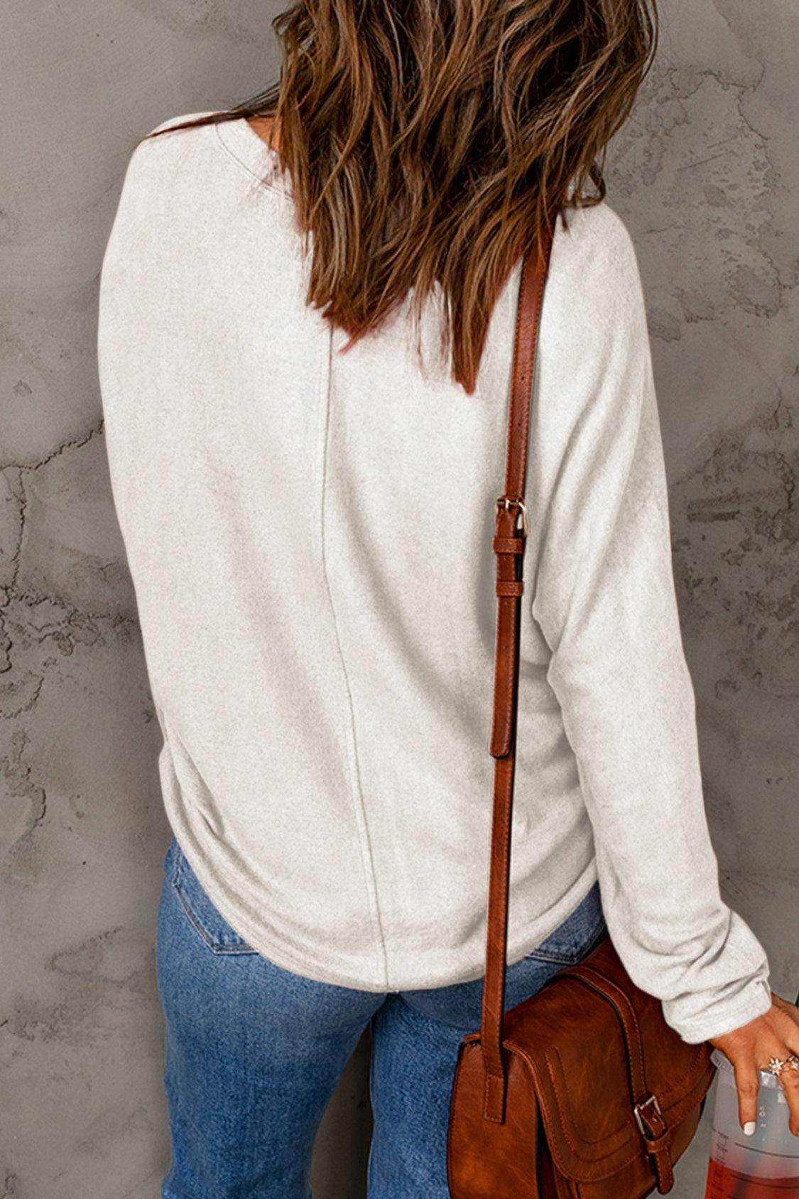 Double Take Round Neck Long Sleeve T-Shirt,