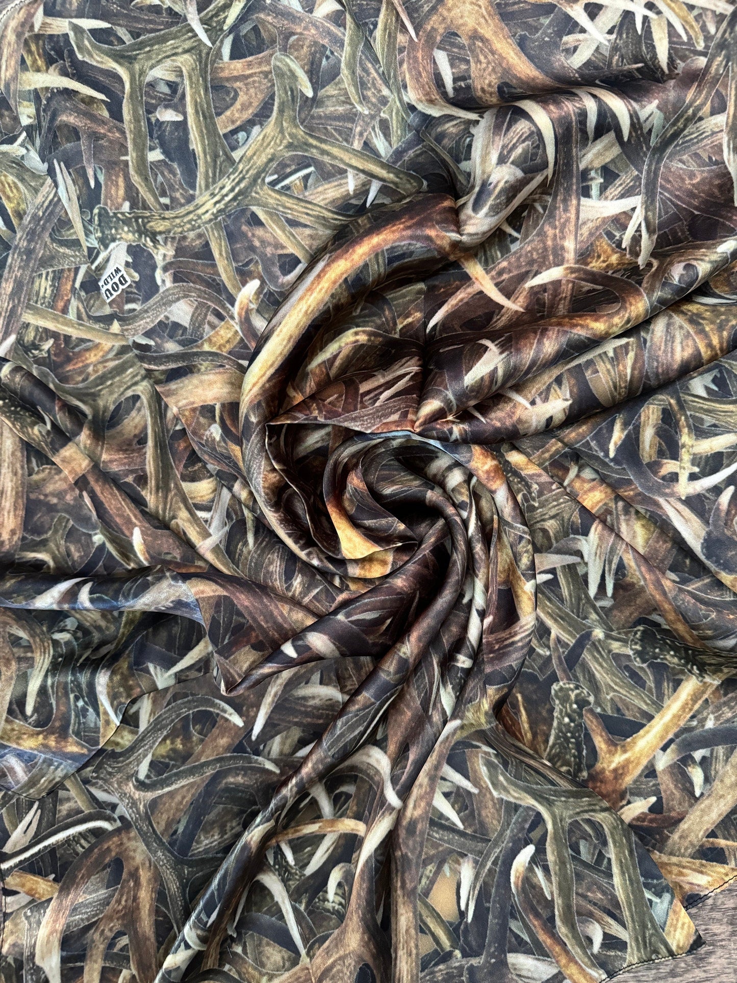 100% Silk Bandana Deer Antler Camo