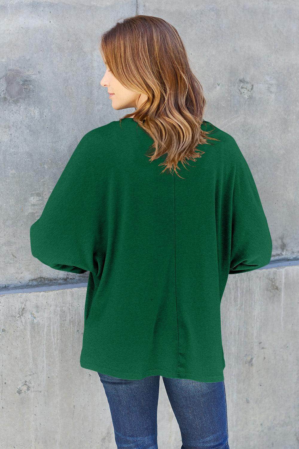 Double Take Round Neck Long Sleeve T-Shirt,