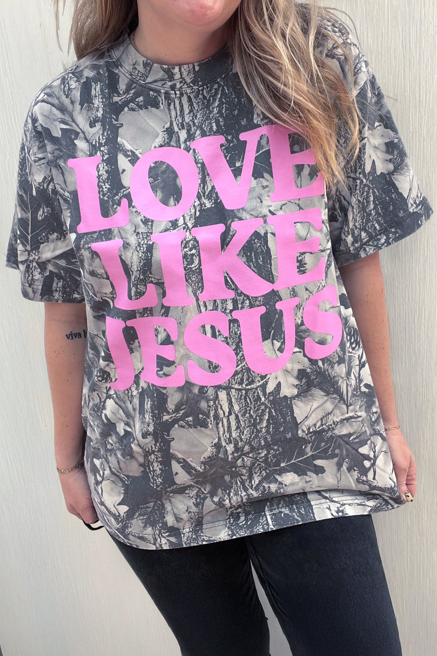 Camouflage LOVE LIKE JESUS T Shirt