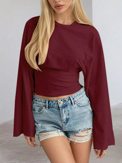 Long Sleeve Fitted Dress Top