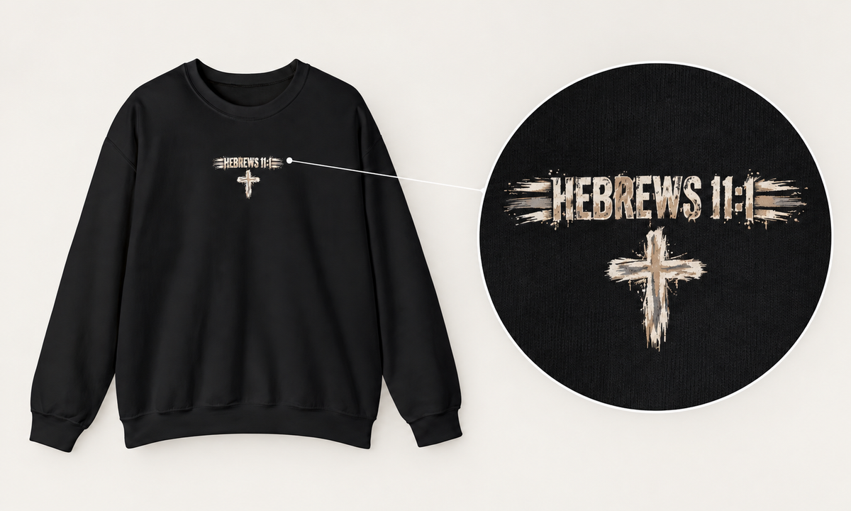 Faith It 'Til You Make It Crewneck Sweatshirt — Christian Inspirational Pullover