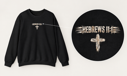 Faith It 'Til You Make It Crewneck Sweatshirt — Christian Inspirational Pullover