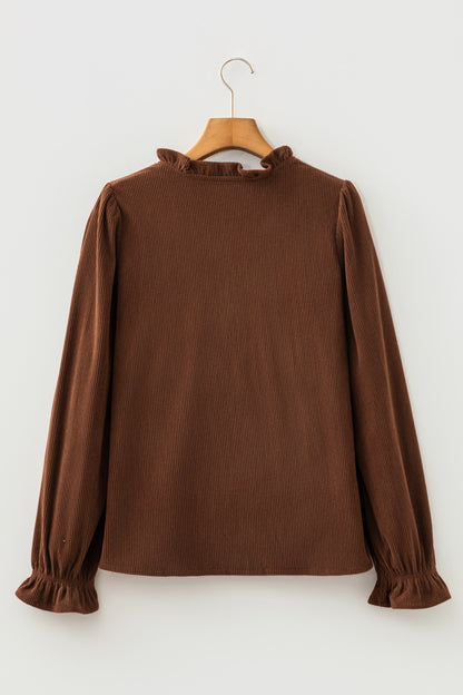 Solid Buttoned Blouse