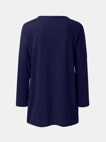 Round Neck Long Sleeve Tunic