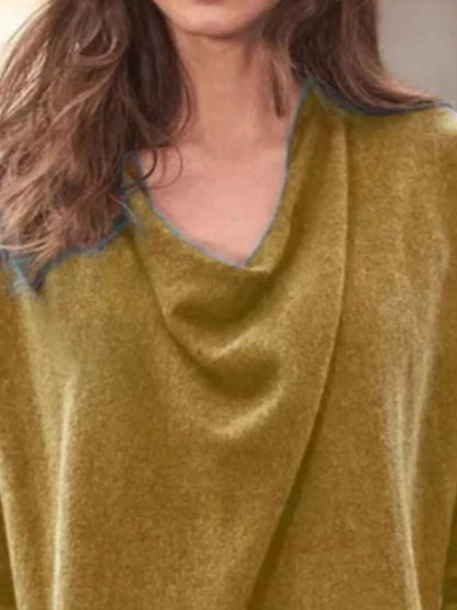 Cowl Neck Long Sleeve Top