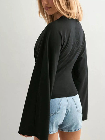Long Sleeve Fitted Dress Top