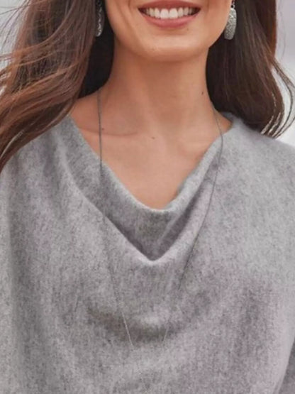 Cowl Neck Long Sleeve Top