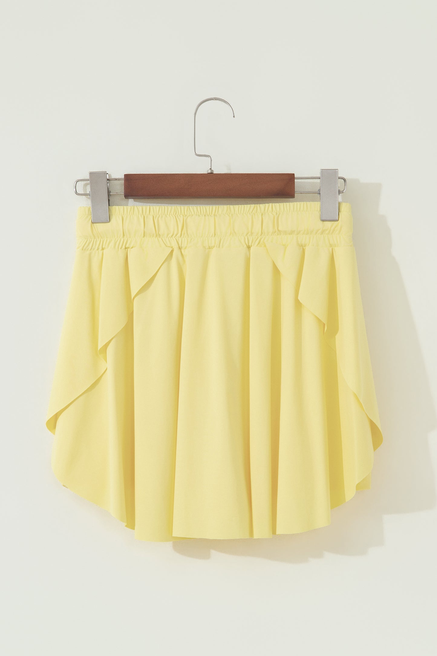 Drawstring Elastic Waistband Lined Skorts