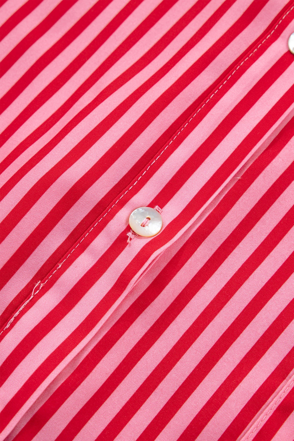 Red Stripe Button-Up Shirt