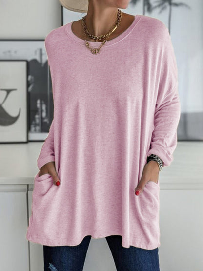 Round Neck Long Sleeve Tunic