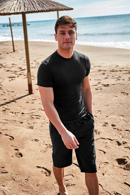 Men's Black Swim Shorts
