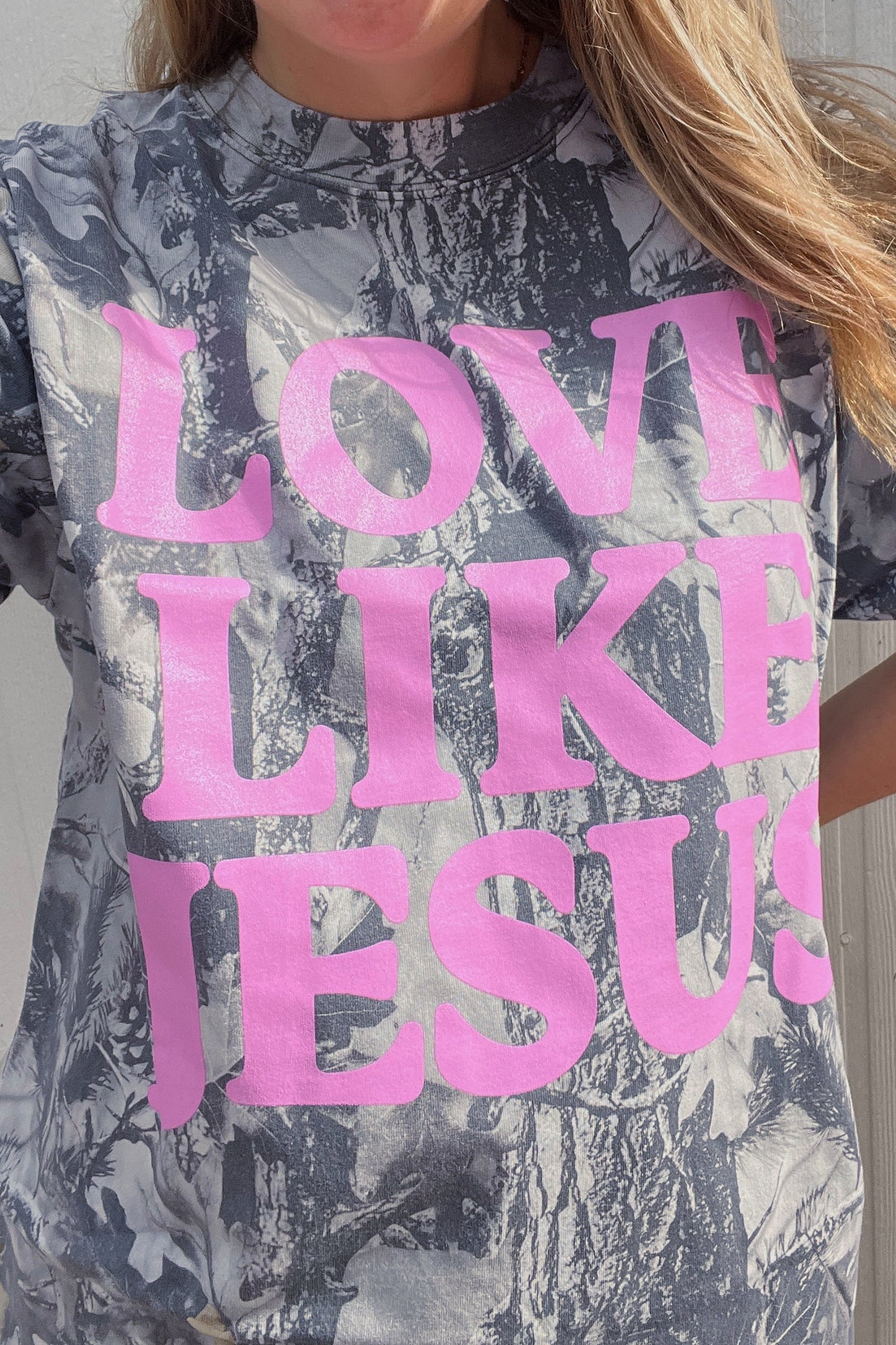 Camouflage LOVE LIKE JESUS T Shirt