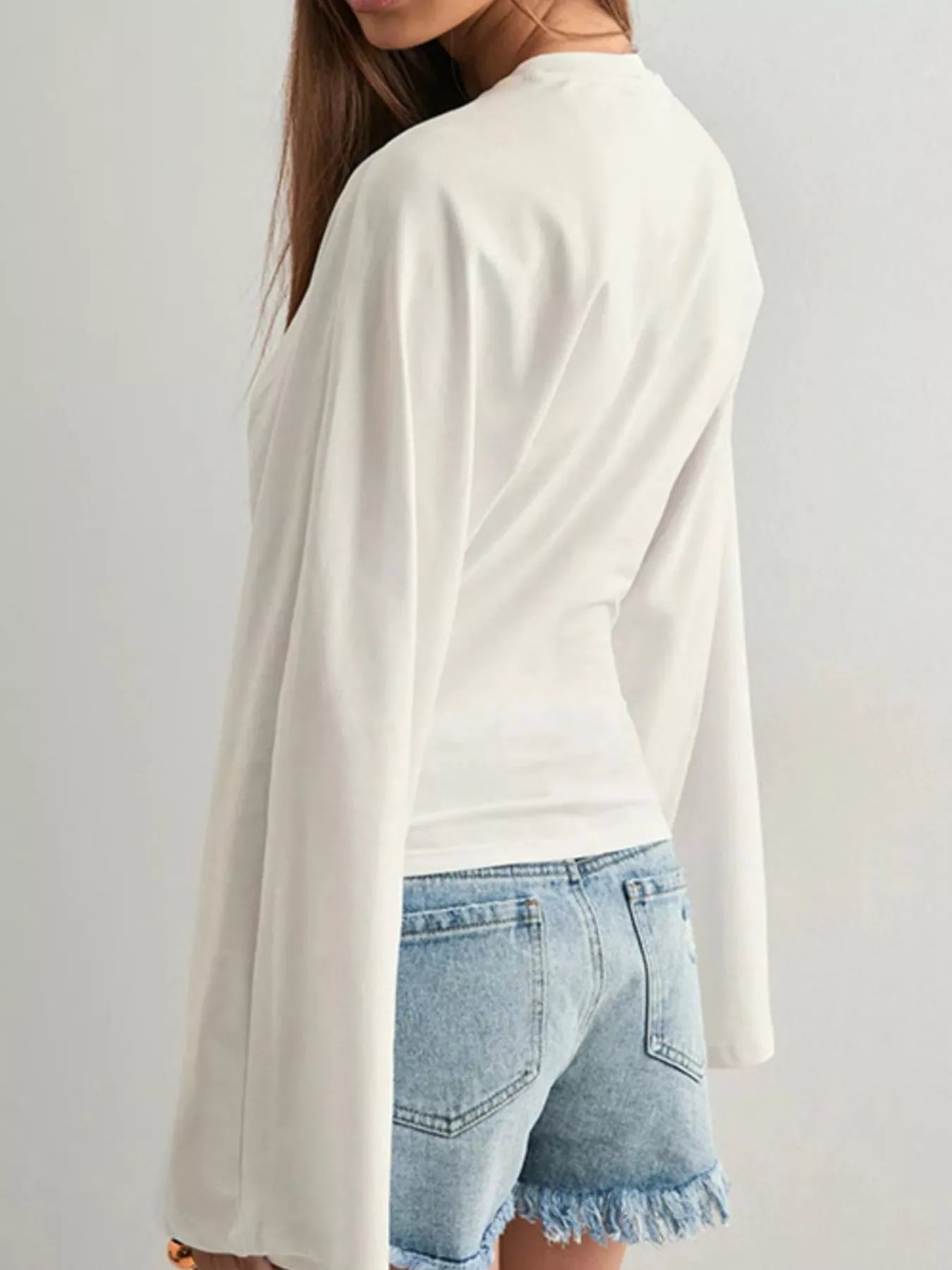 Long Sleeve Fitted Dress Top