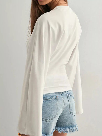 Long Sleeve Fitted Dress Top