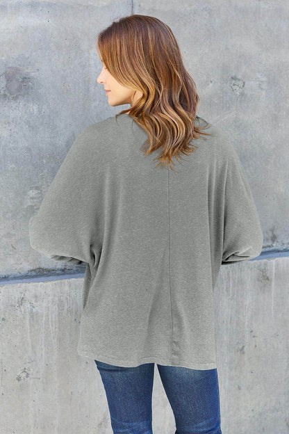 Double Take Round Neck Long Sleeve T-Shirt,