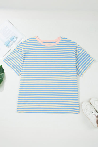 Sky Blue Drop Shoulder Tee