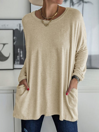 Round Neck Long Sleeve Tunic