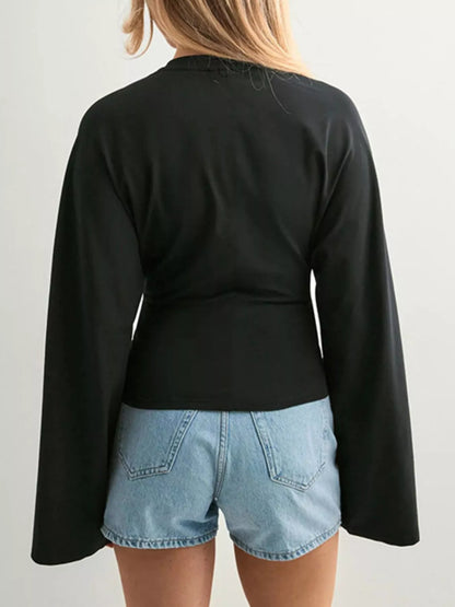 Long Sleeve Fitted Dress Top