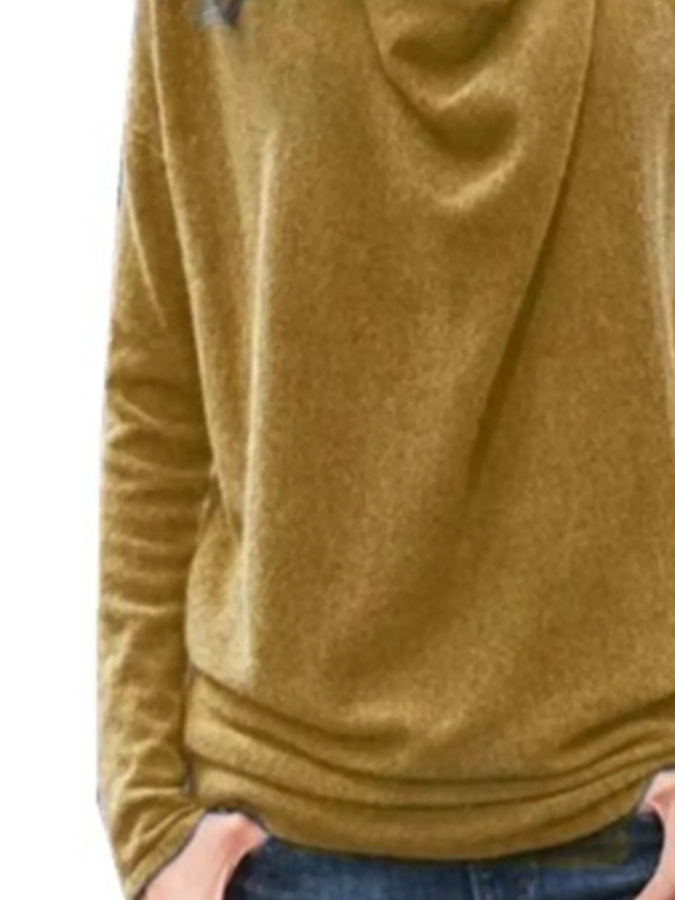 Cowl Neck Long Sleeve Top