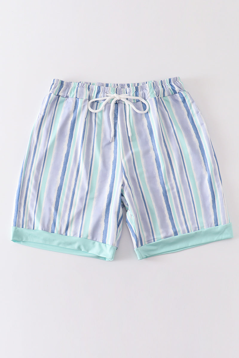 Striped Men Swim Trunks