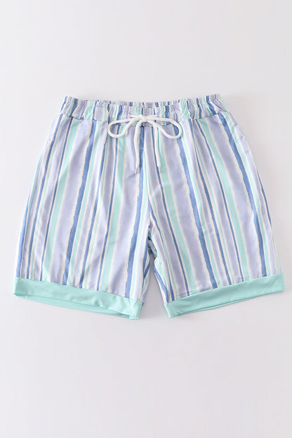 Striped Men Swim Trunks