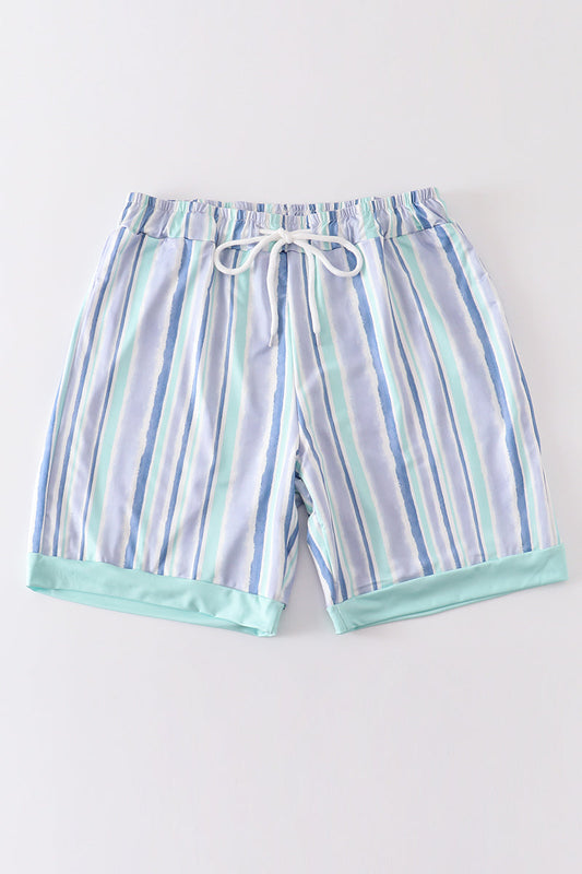 Striped Men Swim Trunks