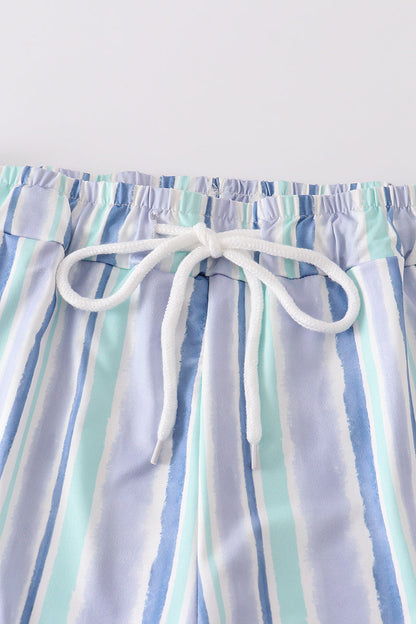 Striped Men Swim Trunks