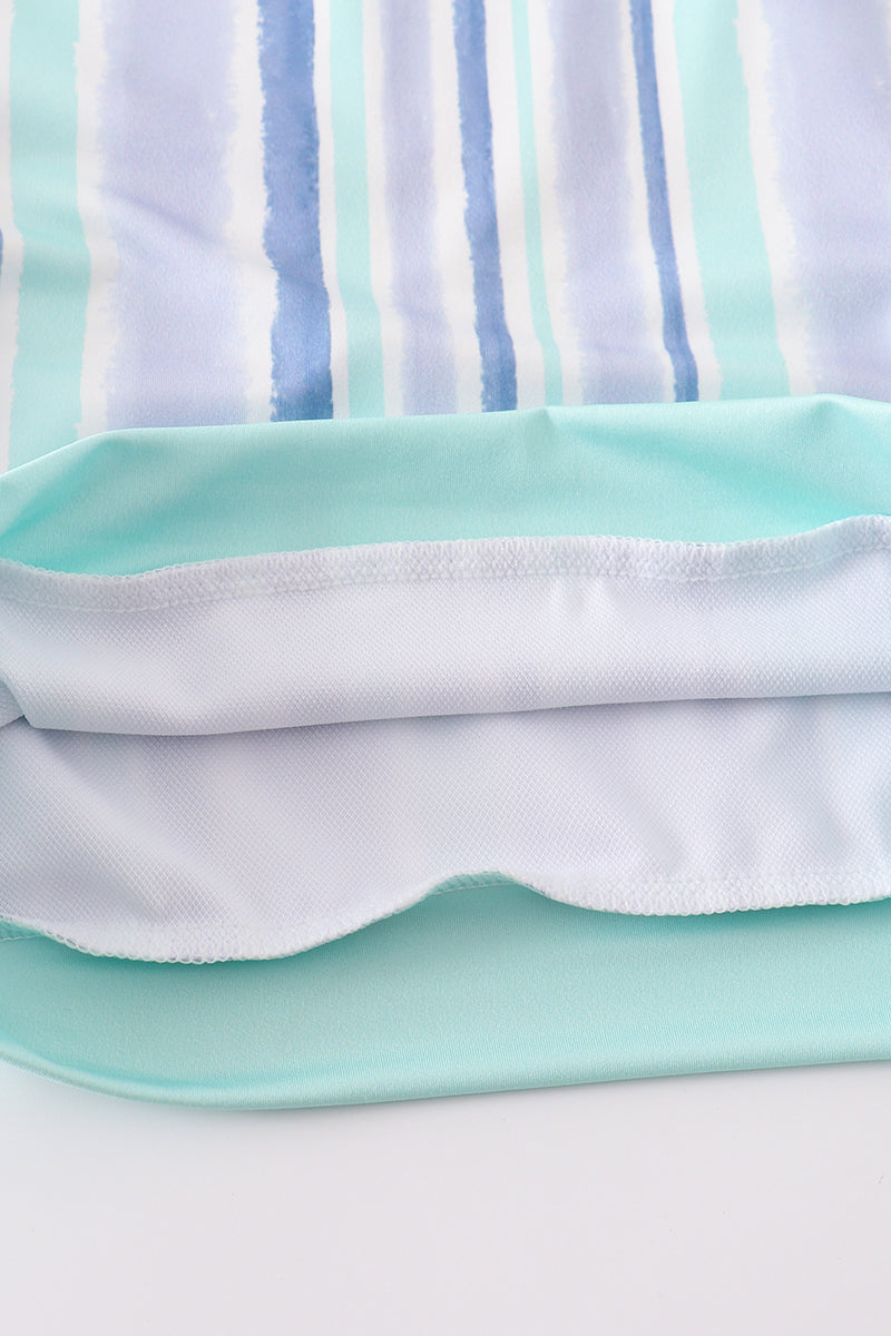 Striped Men Swim Trunks