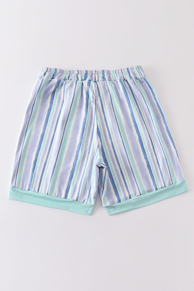 Striped Men Swim Trunks