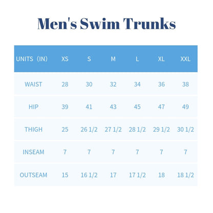 Striped Men Swim Trunks