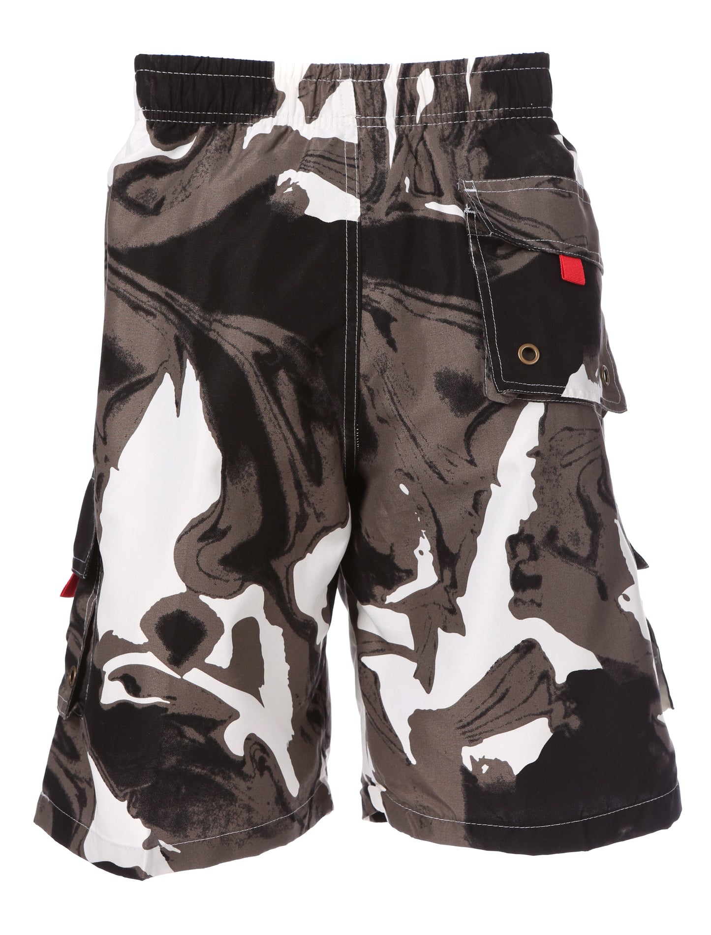 Mens Wave Design Swim Trunks