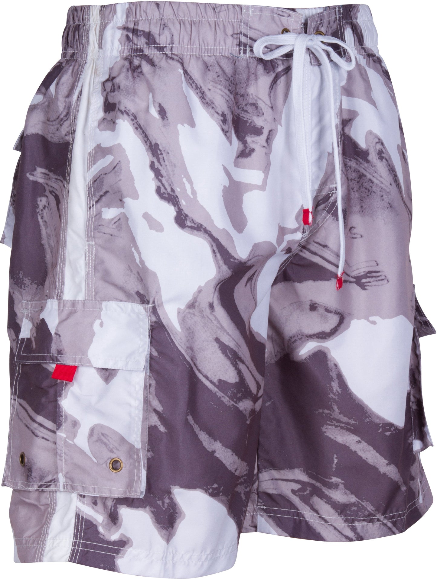 Mens Wave Design Swim Trunks