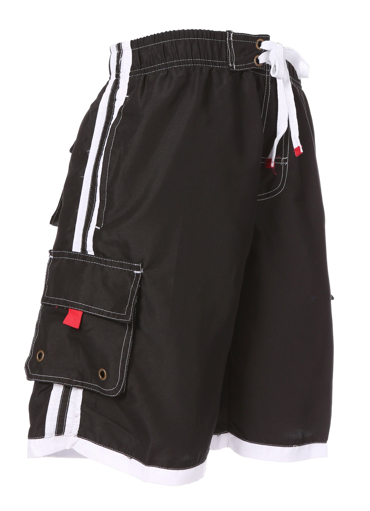 Mens Striped Swim Trunks