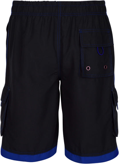 Mens Striped Swim Trunks