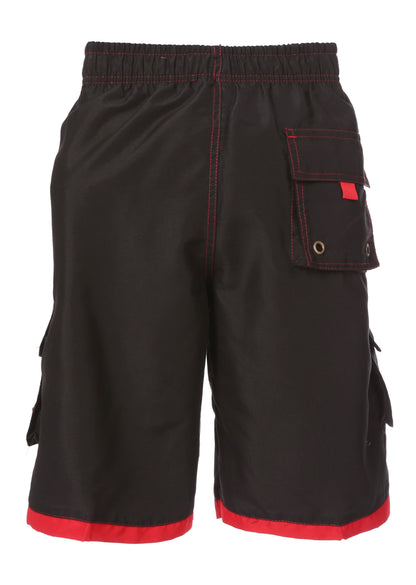Mens Striped Swim Trunks