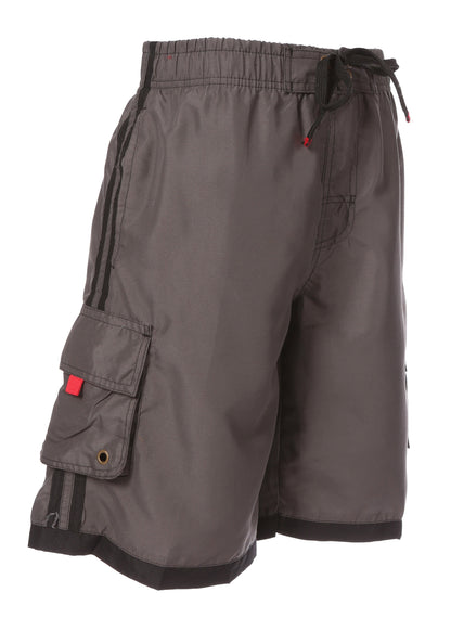 Mens Striped Swim Trunks