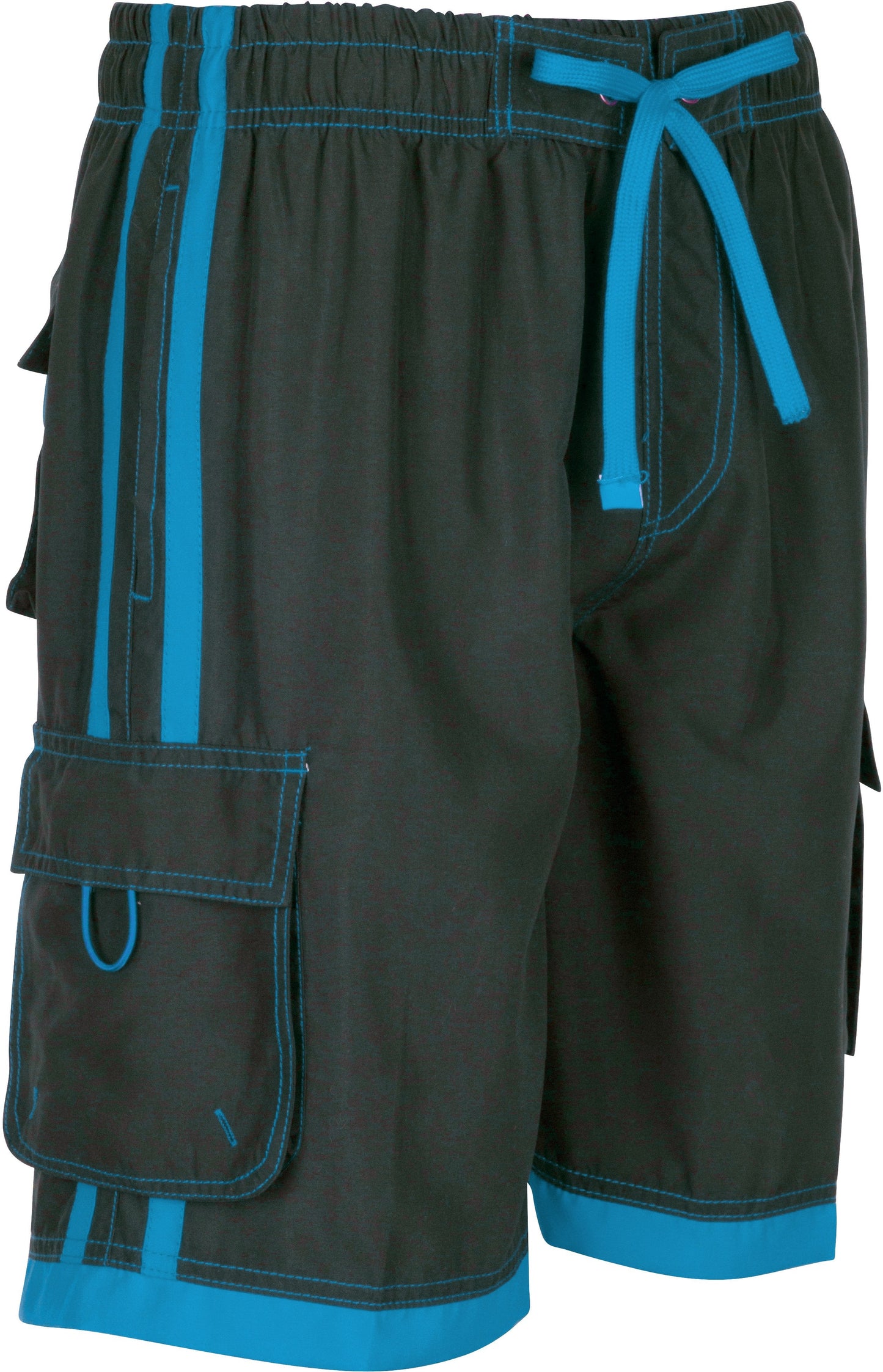 Mens Striped Swim Trunks