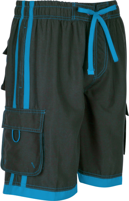 Mens Striped Swim Trunks