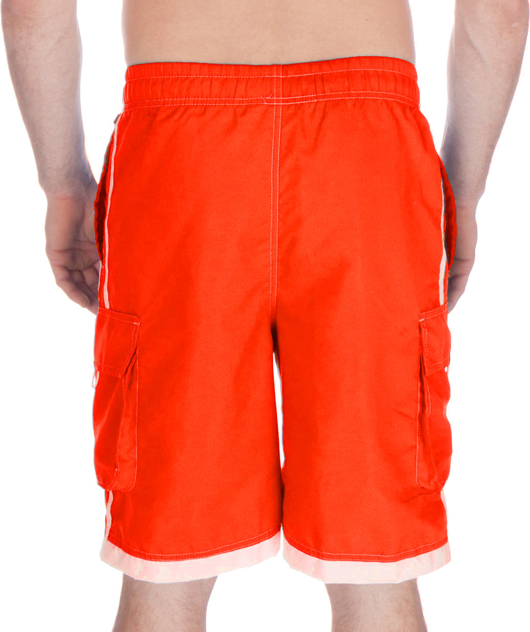 Mens Striped Swim Trunks