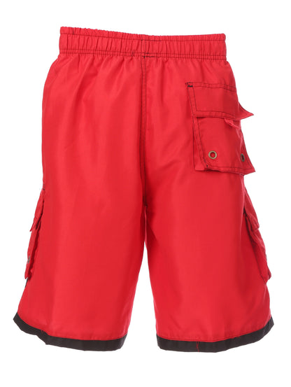 Mens Striped Swim Trunks