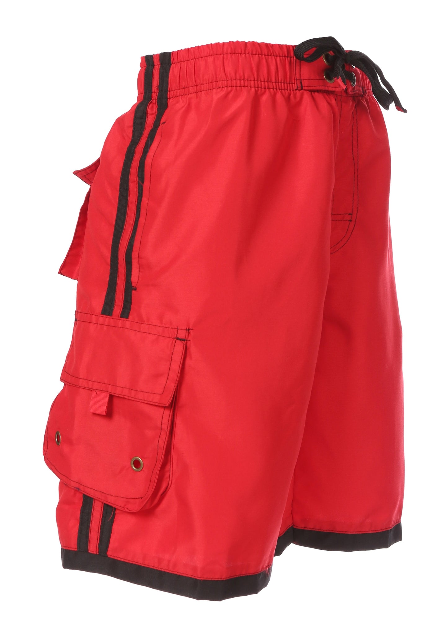 Mens Striped Swim Trunks