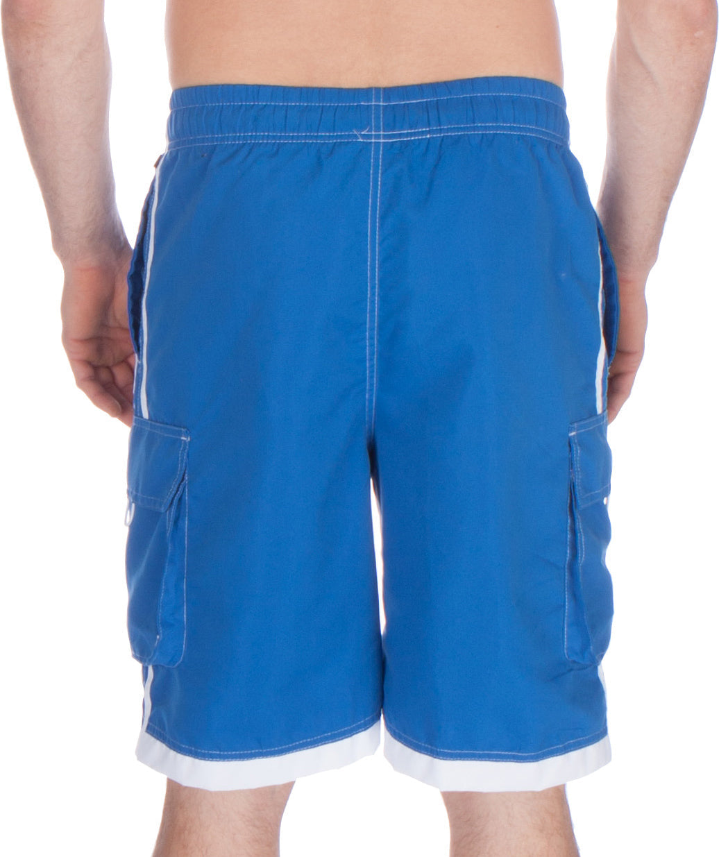 Mens Striped Swim Trunks