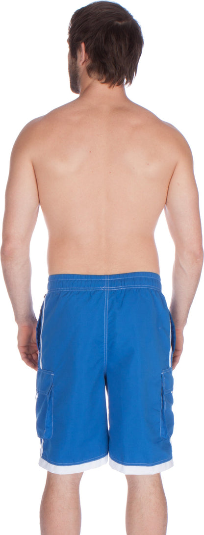 Mens Striped Swim Trunks