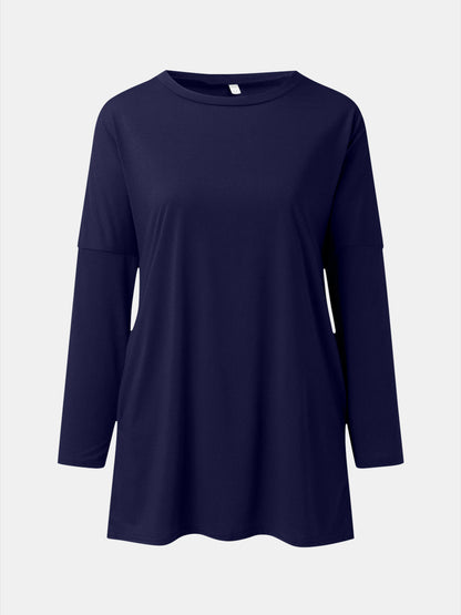 Round Neck Long Sleeve Tunic