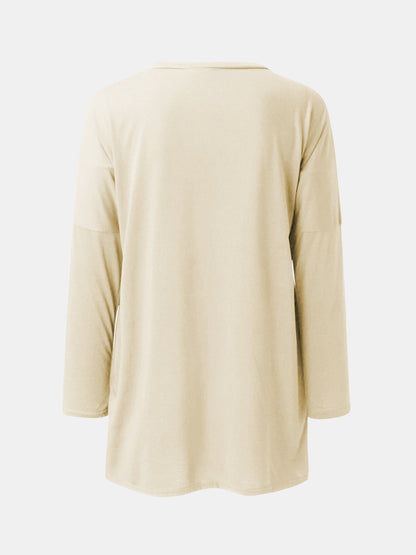 Round Neck Long Sleeve Tunic
