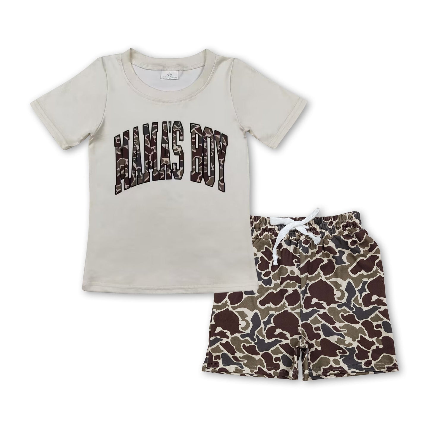 Mama's boy Camo Shorts Set