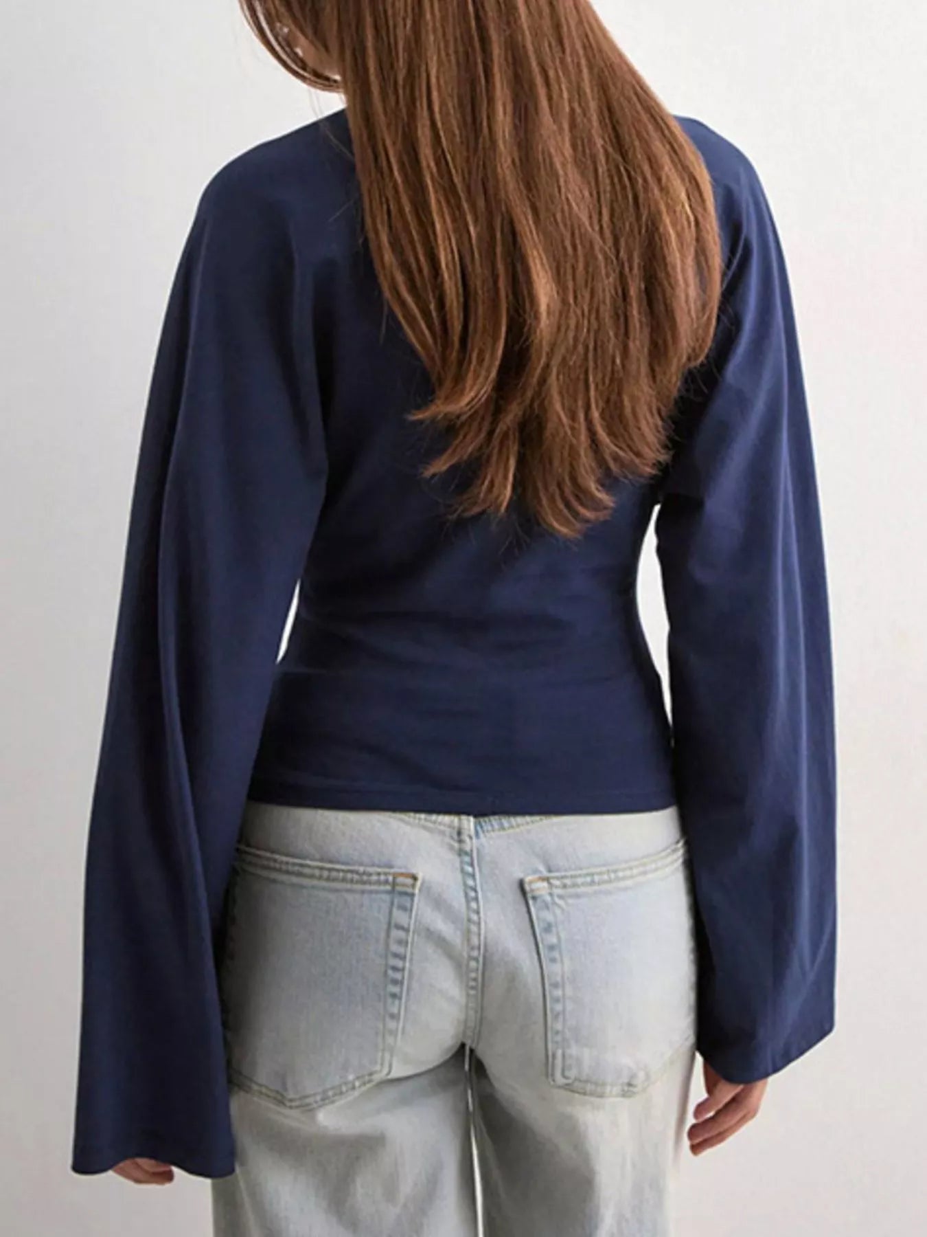 Long Sleeve Fitted Dress Top