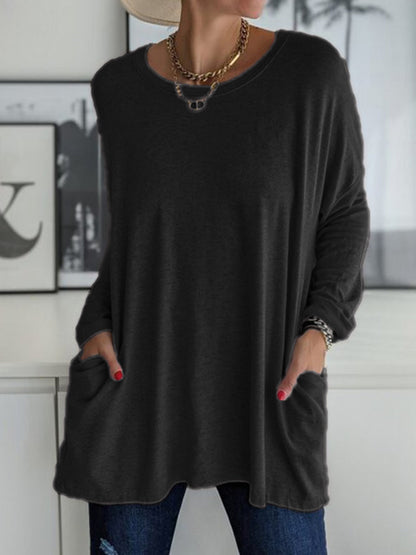 Round Neck Long Sleeve Tunic