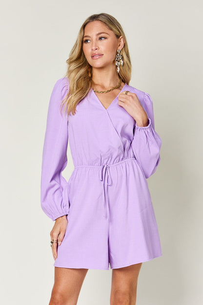 Drawstring Full Sleeve Romper